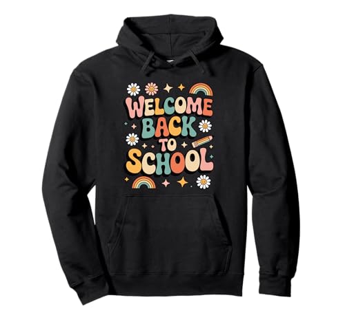 Retro-Welcome Back to School Teacher Appreciation für Jungen und Mädchen Pullover Hoodie Retro-Welcome Back to School Teacher Appreciation für Jungen und Mädchen Pullover Hoodie von Back To School Retro Teacher Student Daisy Rainbow