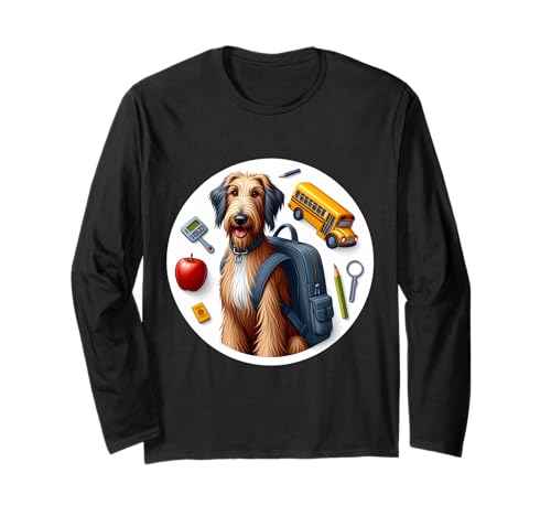 Schulanfang, schottischer Deerhound, Hund, Jungen, Mädchen, Schüler, Kinder Langarmshirt Schulanfang, schottischer Deerhound, Hund, Jungen, Mädchen, Schüler, Kinder Langarmshirt von Back To School Scottish Deerhound Dog Products