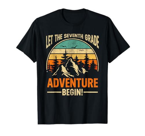 Zurück in die Schule Lass das Abenteuer der 7. Klasse beginnen, Jungs T-Shirt Zurück in die Schule Lass das Abenteuer der 7. Klasse beginnen, Jungs T-Shirt von Back To School Seventh 7th Grade Adventure