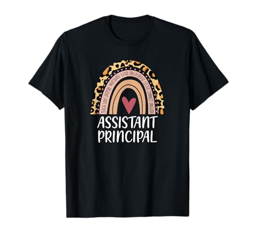 Assistent Principal Leopard Rainbow Appreciation Women T-Shirt von Back To School Teacher Leopard Rainbow - DNG