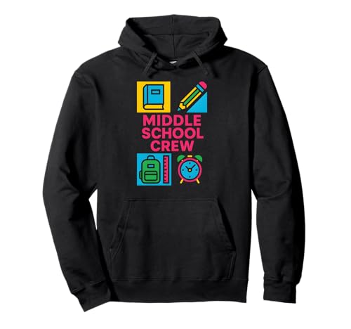 Back To School Middle School Crew, niedlicher erster Tag für Frauen Pullover Hoodie von Back To School Teacher Must Haves Happy Outfits