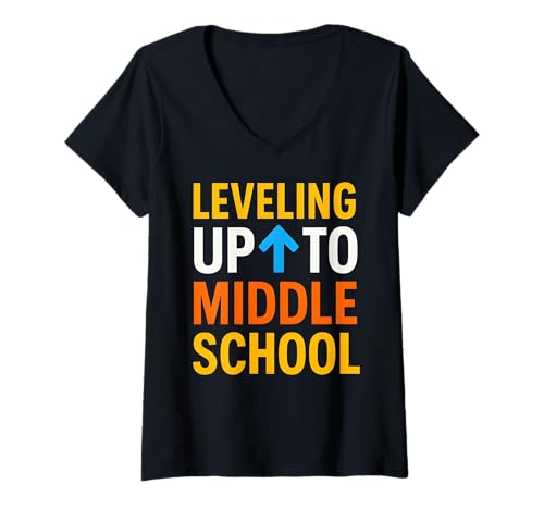 Damen Zurück in die Schule, um coole Kinder am ersten Tag auf ein höheres Level zu bringen T-Shirt mit V-Ausschnitt von Back To School Teacher Must Haves Happy Outfits