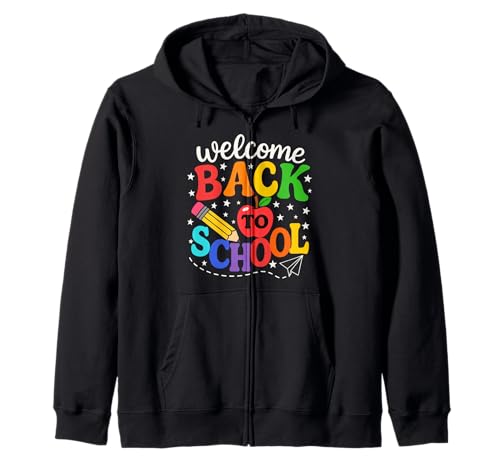 Willkommen zurück in die Schule: Kunst am ersten Tag für Kinder und Lehrer Kapuzenjacke Willkommen zurück in die Schule: Kunst am ersten Tag für Kinder und Lehrer Kapuzenjacke von Back To School Tee