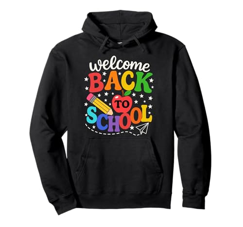 Willkommen zurück in die Schule: Kunst am ersten Tag für Kinder und Lehrer Pullover Hoodie von Back To School Tee