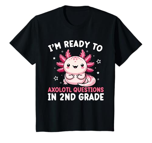 Kinder Ich Bin bereit, Fragen in der 2. Klasse zu beantworten. Zurück zur Schule T-Shirt Kinder Ich Bin bereit, Fragen in der 2. Klasse zu beantworten. Zurück zur Schule T-Shirt von Back To School Tees Axolotl - 2nd grade Axolotl