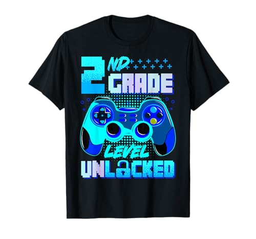 2. Klasse freigeschaltete Gamer Jungen Kinder erster Schultag T-Shirt 2. Klasse freigeschaltete Gamer Jungen Kinder erster Schultag T-Shirt von Back To School Video Game Level Unlocked Boys Kids