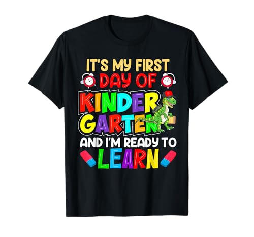 My First Day Of kindergarten 1st Day Of School Boys Girls T-Shirt My First Day Of kindergarten 1st Day Of School Boys Girls T-Shirt von Back To School my first day of kindergarten