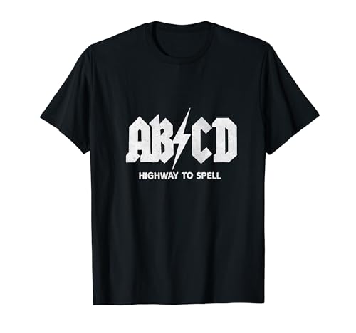 Jungen Mädchen Lehrer ABCD Highway To Spell Teacher & Student T-Shirt von Back To School