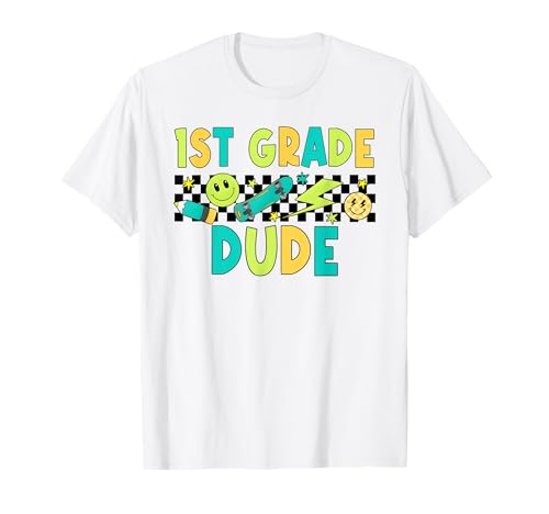 Retro-Erstklässler für Kinder, Jungen und Mädchen, für den Schulanfang T-Shirt von Back To School