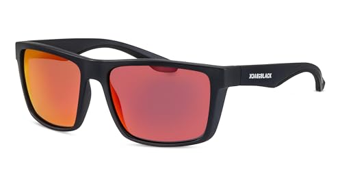 Back in Black Polarisierte Herren Sonnenbrille/Rechteckige Outdoor Sport Sonnenbrille/100% UV-Schutz F2511724, 122.146.3 von Back in Black