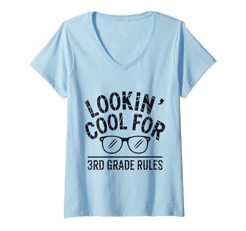 Damen Sieht cool aus für den Schulanfang der 3. Klasse T-Shirt mit V-Ausschnitt Damen Sieht cool aus für den Schulanfang der 3. Klasse T-Shirt mit V-Ausschnitt von Back to School Apparel 3rd Grade