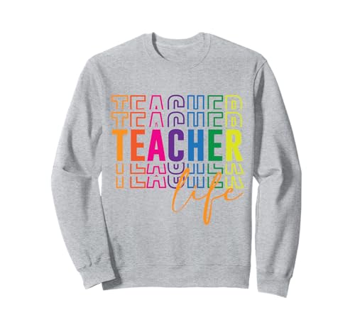 Buntes Retro-Lehrer-Schwimmshirt für Frauen und Pädagogen Sweatshirt von Back to School Cute Aesthetic Teacher Outfit Tee