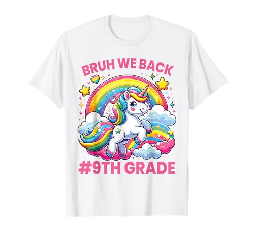 Bruh, wir unterstützen die Lehrer der 9. Klasse Unicorn Back to School Girls T-Shirt Bruh, wir unterstützen die Lehrer der 9. Klasse Unicorn Back to School Girls T-Shirt von Back to School Designs Teacher Girls