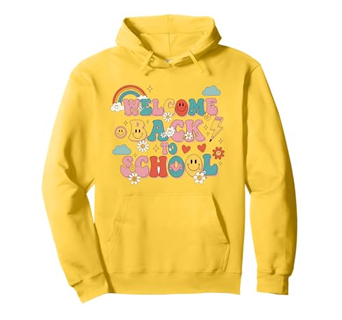 Retro-Welcome Back to School Teacher Appreciation für Jungen und Mädchen Pullover Hoodie von Back to School Gifts for Students