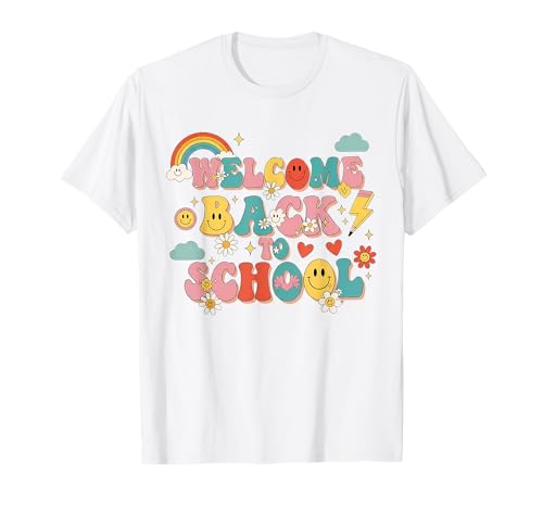 Retro-Welcome Back to School Teacher Appreciation für Jungen und Mädchen T-Shirt Retro-Welcome Back to School Teacher Appreciation für Jungen und Mädchen T-Shirt von Back to School Gifts for Students