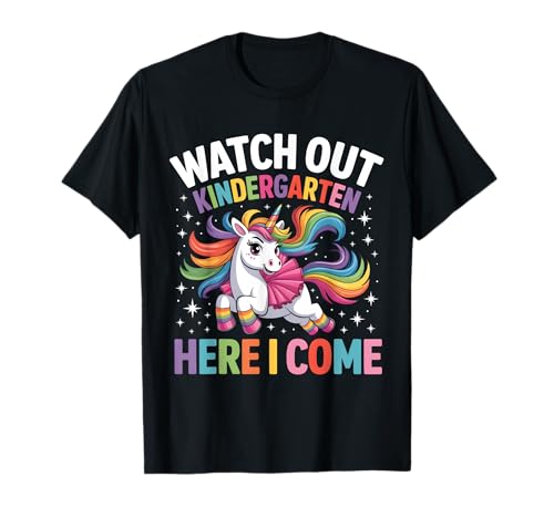 Einhorn erster Tag des Kindergartens erster Tag Mädchen Kleinkinder T-Shirt von Back to School Preschool Kids Funny Apparel Co.