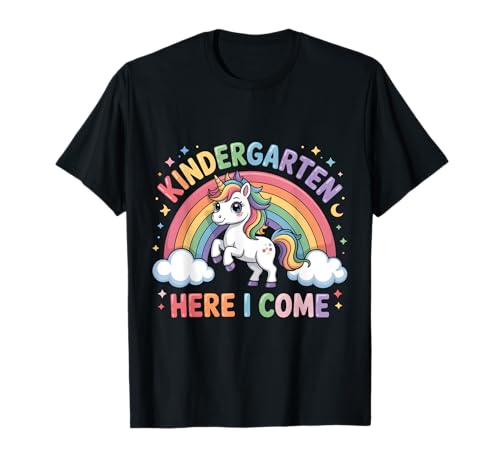 Einhorn erster Tag des Kindergartens erster Tag Mädchen Kleinkinder T-Shirt von Back to School Preschool Kids Funny Apparel Co.