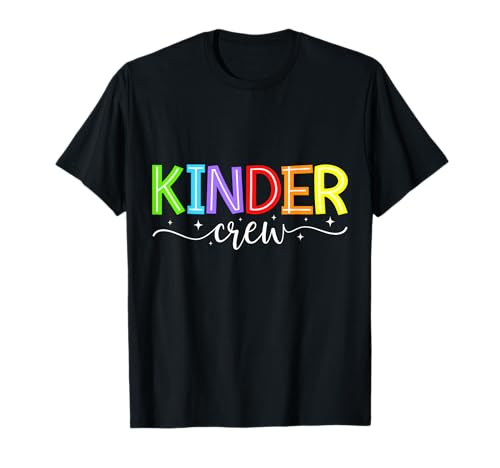 Funny Kinder Crew Kindergarten Lehrer 1. Schultag T-Shirt Funny Kinder Crew Kindergarten Lehrer 1. Schultag T-Shirt von Back to school Teacher Student Kindergarten Outfit