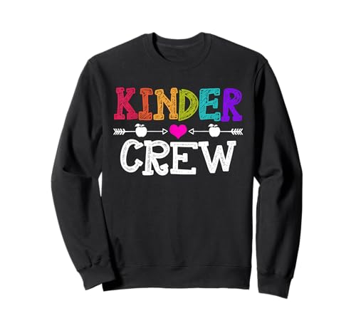 Kinder Crew Lustiger Kindergarten Lehrer 1. Schultag Sweatshirt von Back to school gift Teacher & Student Kindergarten