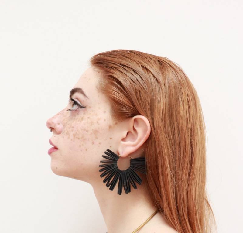 Pfau-Ohrringe von BackFromRubbish