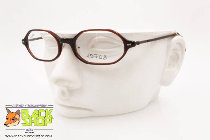 Safilo Mod. Team 1859 806, Vintage Achteckige Braune Brillenfassung, New Old Stock von BackShopVintage