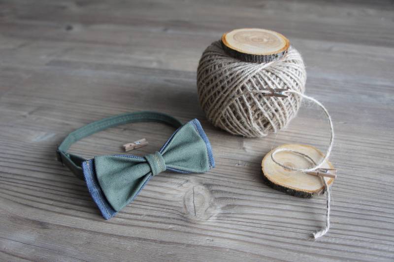 Fliege, Hochzeit Beste Männer Geschenk, Trauzeugen Zubehör, Rustikale Hochzeit, Bester Mann Leinwand, Denim Fliege, Hochzeit Beste Männer Geschenk, Trauzeugen Zubehör, Rustikale Hochzeit, Bester Mann Leinwand, Denim von BackStitchStore