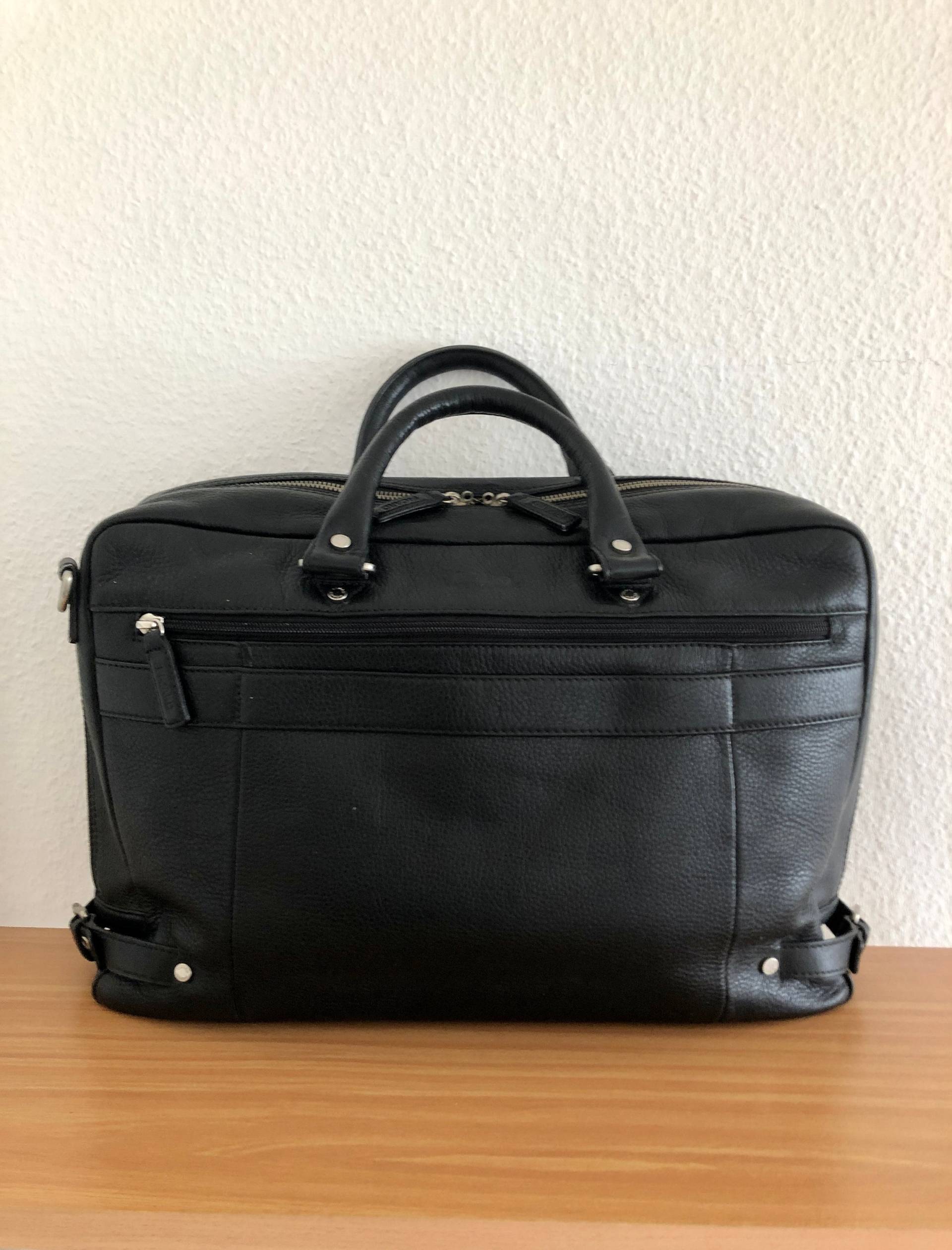 Aktentasche/Laptop-Tasche Picard Leder Schwarz Vintage von BackToFutureFashion