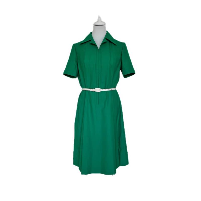 Vintage 70Er Wollkleid Del Mod International Grün von BackToFutureFashion