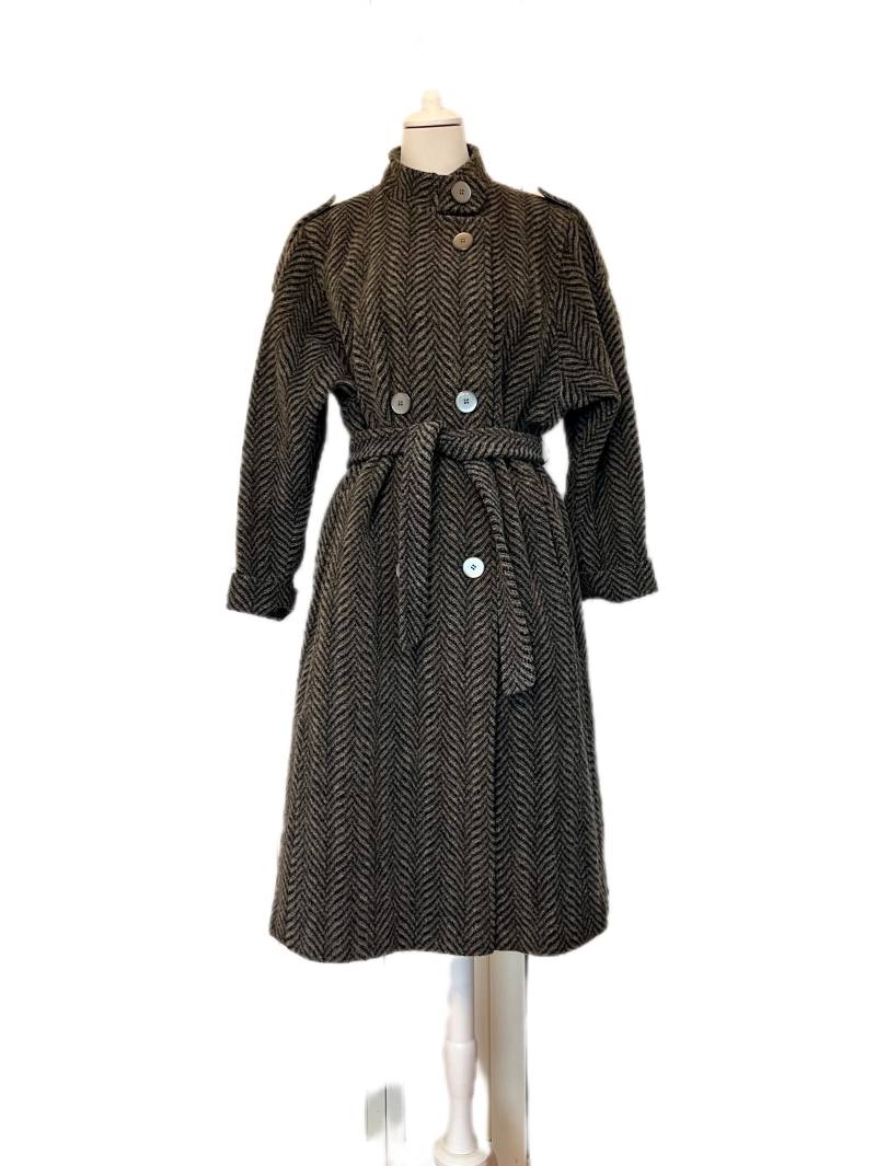 Vintage 80Er Mantel Veb Modellkleidung Erfurt Grau von BackToFutureFashion