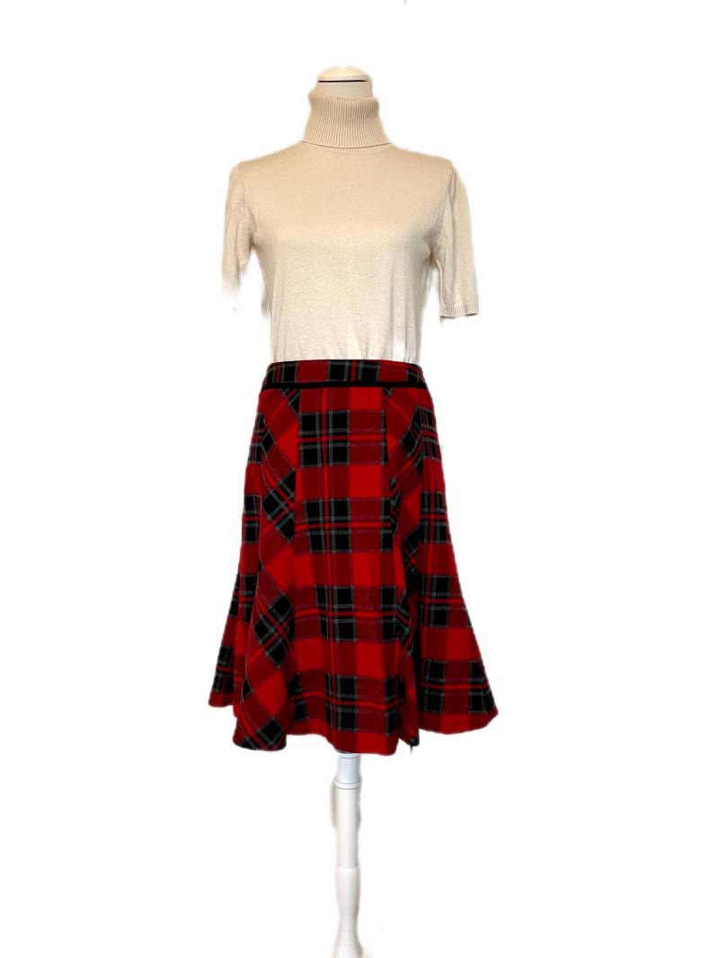 Vintage 80Er Rock Steilmann Rot Schwarz Grau von BackToFutureFashion