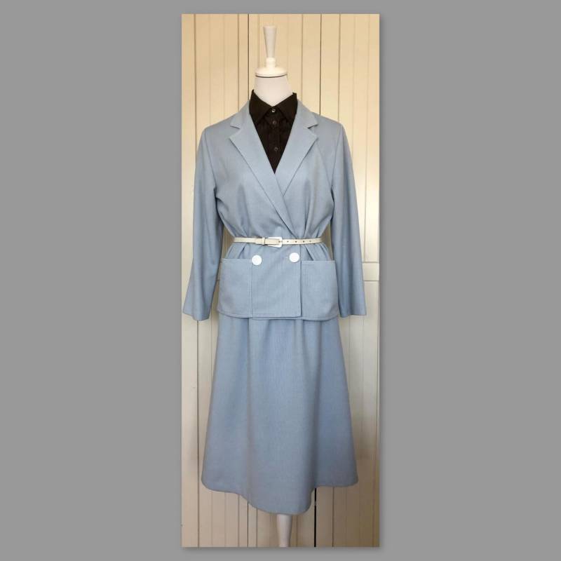Vintage Anzug Lapidus Of Sweden Hellblau von BackToFutureFashion