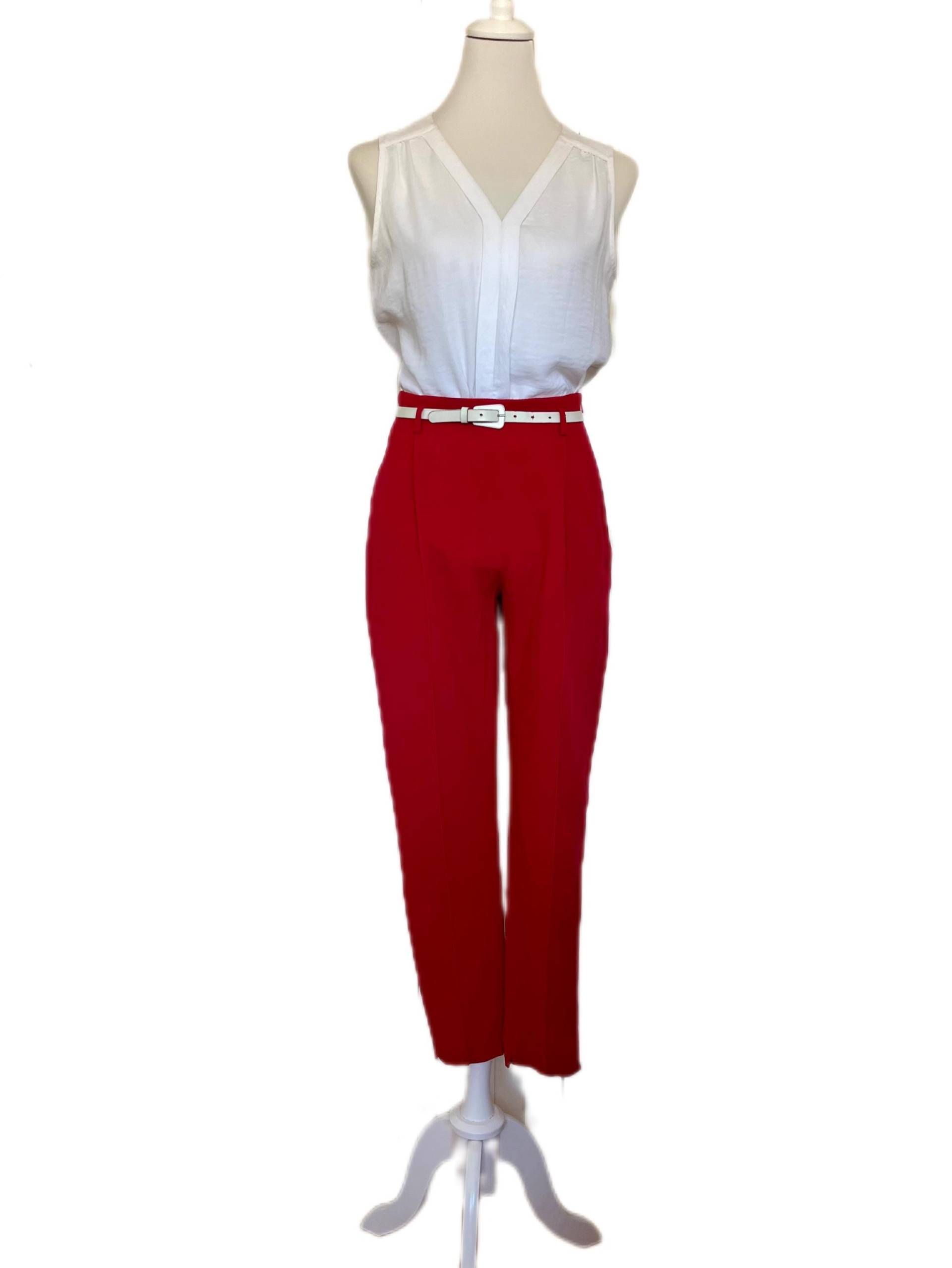 Vintage Wollhose Joseph Janard Rot von BackToFutureFashion