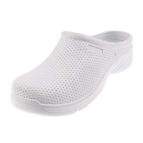 Backbayia Medizinischer Clog, EVA, rutschfest, Sicherheitsschuhe, ohne Träger, Schwarz - Schwarz - Größe: 40 EU von Backbayia