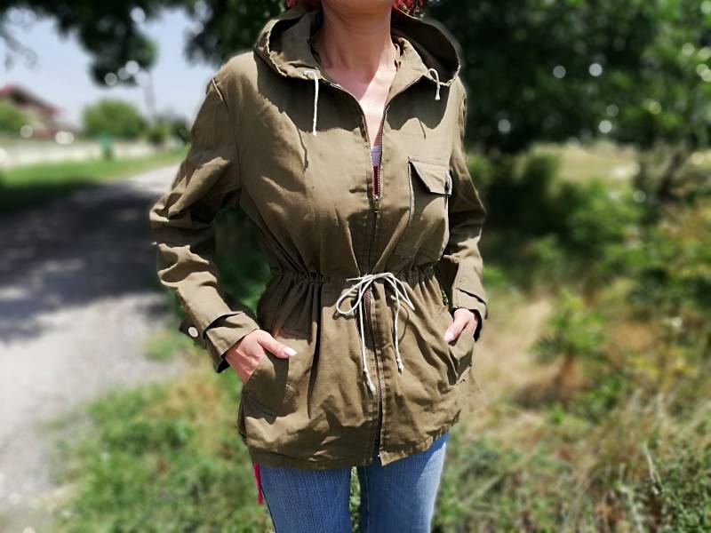 Vintage Canvas Anorak Jacke Militärgrün Unisex Oberbekleidung von BackinthepastShop