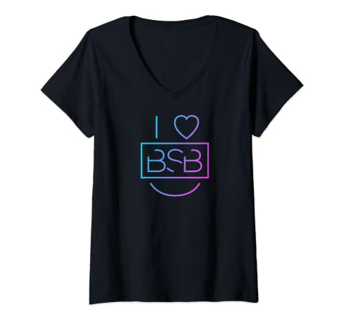 Backstreet Boys - I Heart BSB T-Shirt mit V-Ausschnitt Backstreet Boys - I Heart BSB T-Shirt mit V-Ausschnitt von Backstreet Boys