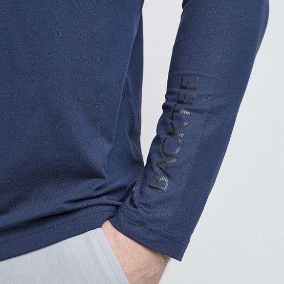 Backtee First Skin Round Neck Stretch Unterzieher navy von Backtee