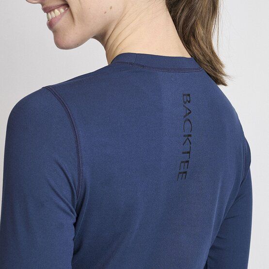 Backtee First Skin Round Neck Stretch Unterzieher navy von Backtee