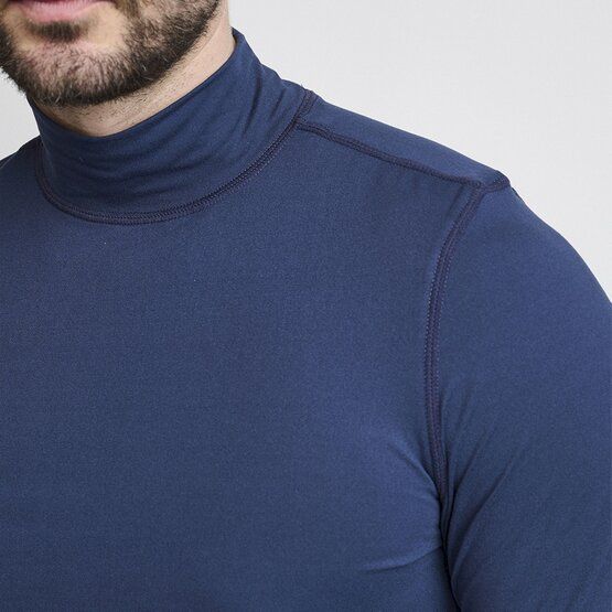Backtee First Skin Turtle Neck Mock Unterzieher navy von Backtee