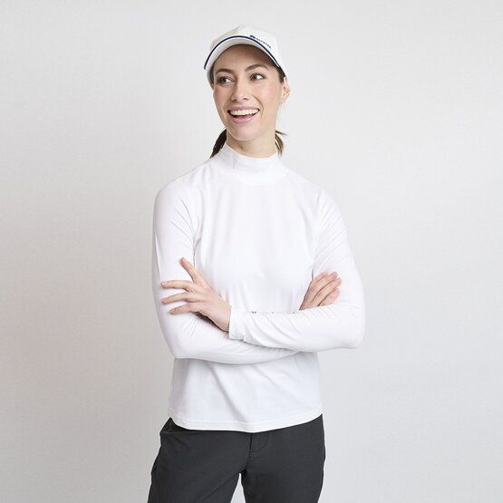 Backtee First Skin Turtle Neck Mock Unterzieher weiß von Backtee