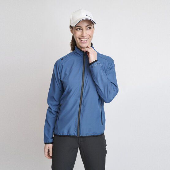 Backtee Ladies 80G Packable Shield Windstopp Jacke dunkelblau von Backtee