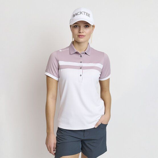 Backtee Ladies Academy Halbarm Polo beere von Backtee
