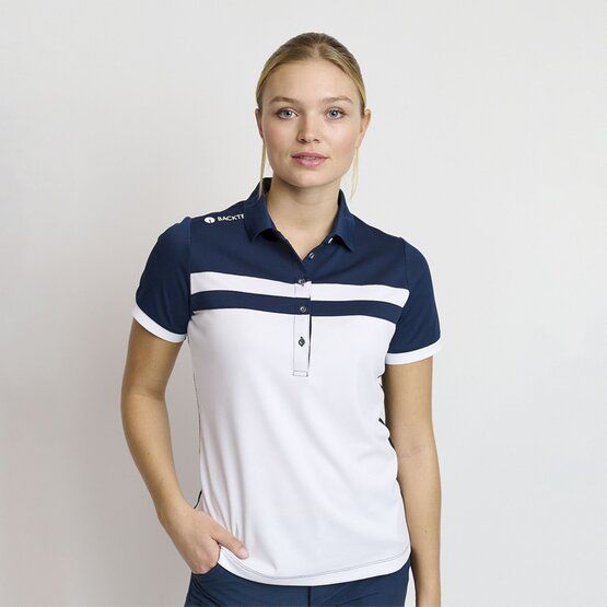 Backtee Ladies Academy Halbarm Polo navy von Backtee