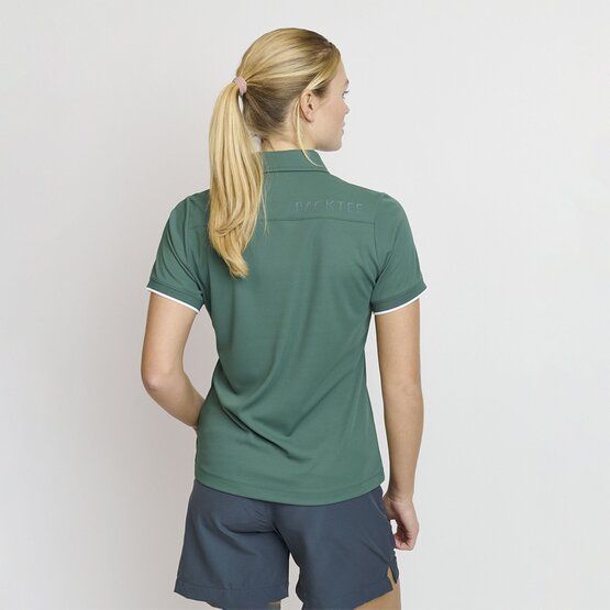 Backtee Ladies Classic Halbarm Polo dunkelgrün von Backtee