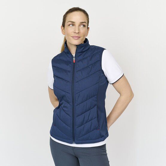 Backtee Ladies Hybrid Thermo Weste navy von Backtee