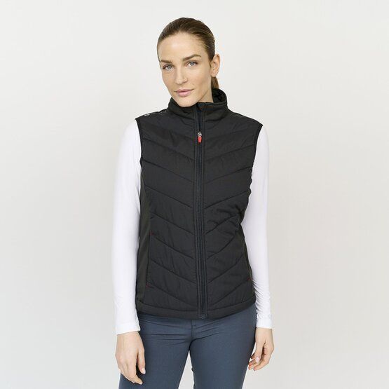 Backtee Ladies Hybrid Thermo Weste schwarz von Backtee