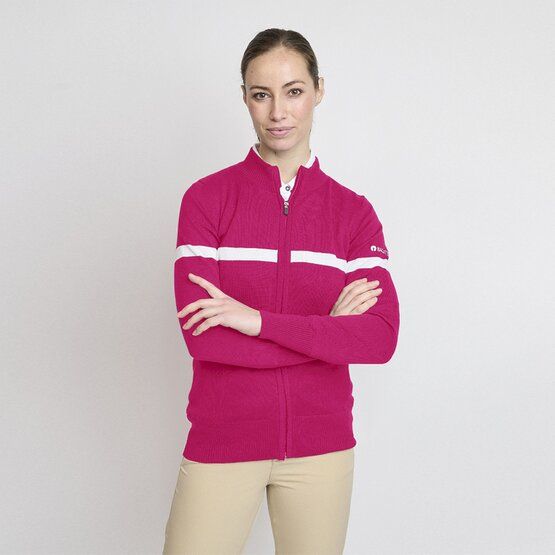 Backtee Ladies Organic Windbreaker Windstopp Strick fuchsia von Backtee