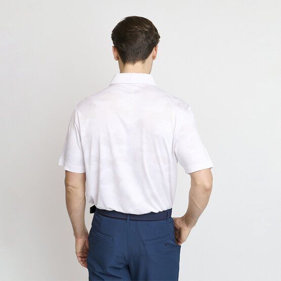 Backtee Mens Camou Halbarm Polo weiß von Backtee