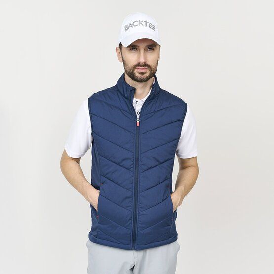 Backtee Mens Hybrid Gilet Stretch Weste navy von Backtee