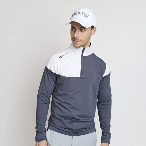 Backtee Mens Major Baselayer Stretch Midlayer blau von Backtee