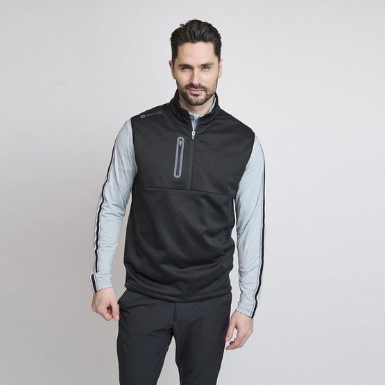 Backtee Shield Midlayer Slipover Windstopp Weste schwarz von Backtee